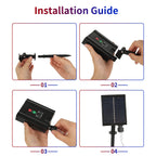 XTF2015 Solar American Flag Lights, 2 in 1 Solar Powered & Plug in American Flag Light, 420 LED Waterproof Patriotic Ornaments for Memorial Day, Independence Day, 4th of July, Party, Yard Decorations