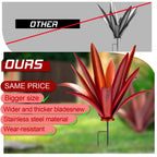 HYDMLSL Large Tequila Rustic Sculpture, Rustic Metal Agave Plants for Outdoor Patio Yard Mexican Plant Garden， Agave Outdoor Lawn Ornaments Yard Stakes (Red 1pc)