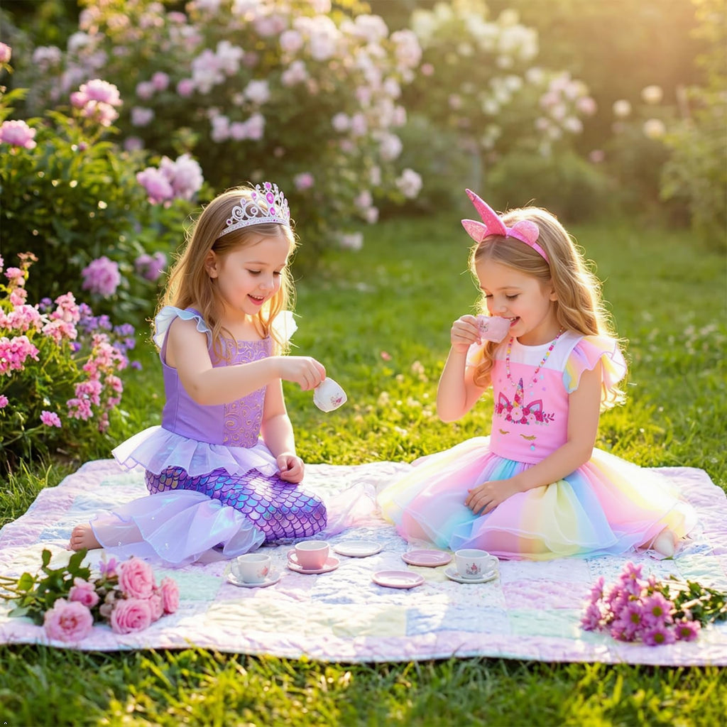 Meland Princess Dress Up Trunk for Girls 3-8, Toys Gift Set for Holidays