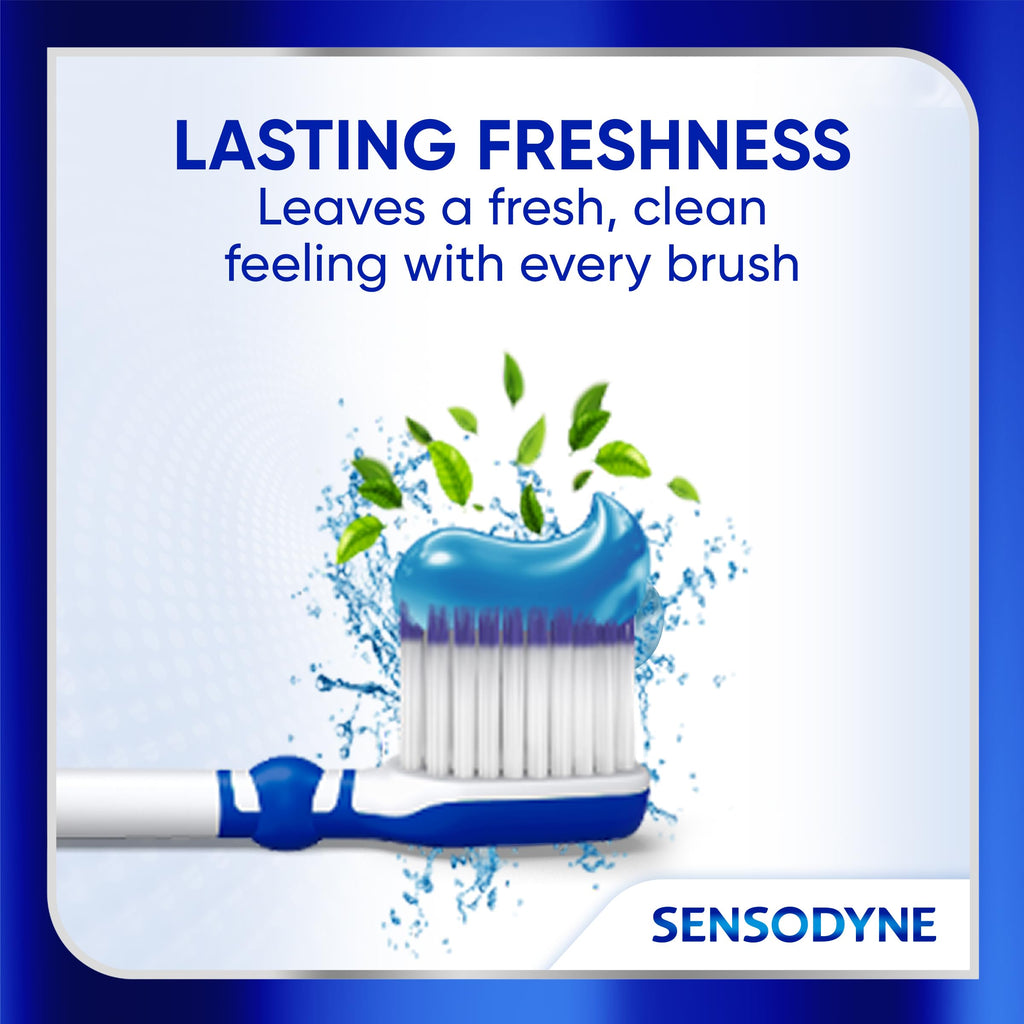 Sensodyne Clinical Repair Whiten & Shine Toothpaste for Sensitivity Relief, 3.4 oz (3 Pack)