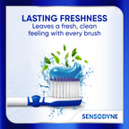 Sensodyne Clinical Repair Whiten & Shine Toothpaste for Sensitivity Relief, 3.4 oz (3 Pack)