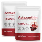 Astaxanthin Supplements, Supports Eye, Joint, Internal Circulation, Skin Health, Astaxanthina Antioxidant Supplements (2Bag240P)