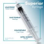 Bulk Case: BH Supplies 10mL Luer Slip Sterile Syringes - Individually Wrapped (1600 Syringes, 16 Boxes, 100 Units)