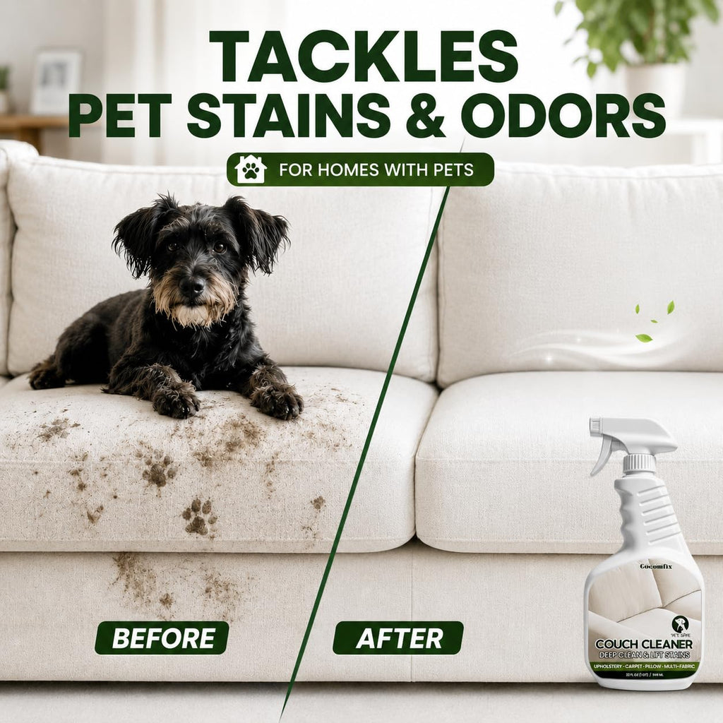 Couch & Sofa Cleaner Spray, Upholstery Stain Remover for Fabric Furniture
