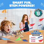 Smartivity 2in1 Hydraulic Airplanes & Darts Launcher STEM Toy for Kids Ages 6-14 Years I Cool Birthday Gifts for Boys & Girls | DIY Science STEM Kit for 6, 8,10,12,14 Years I Engineering Game