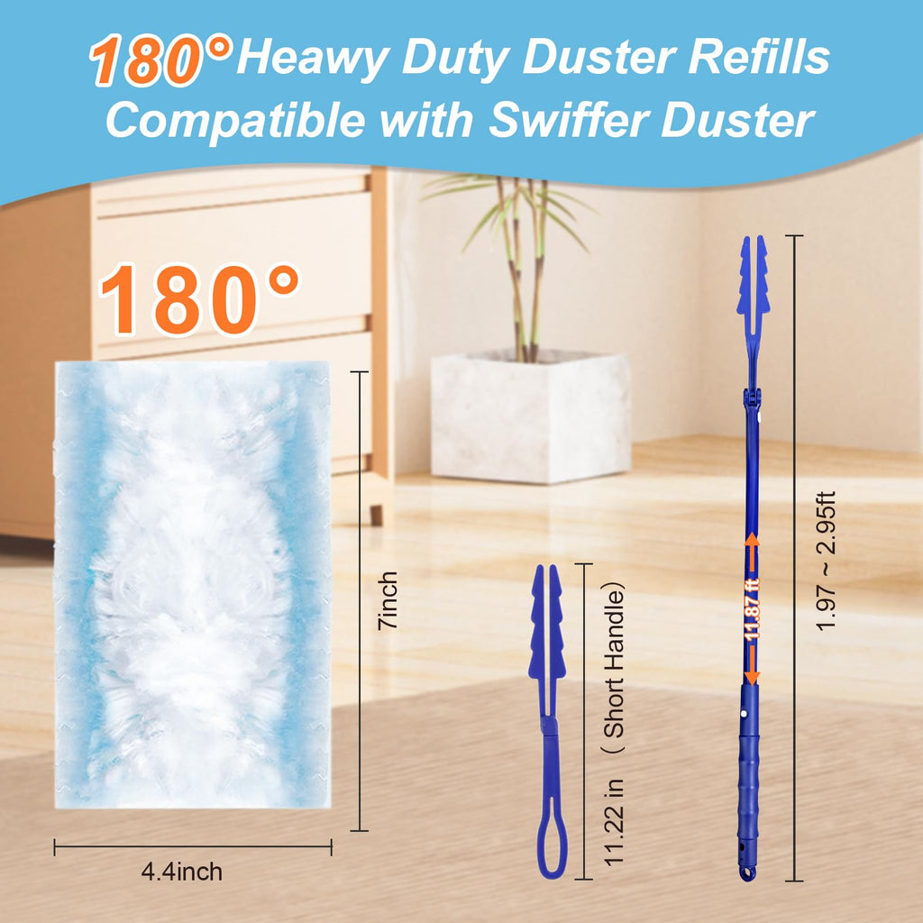 50 Count Duster Refills Compatible with Swiffer Duster