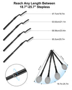 Back Scrubber Anti Slip for Shower, 25.7” Telescopic Back Bath Brush for Shower, Back Scrubber, Exfoliation and Improved Skin Health for Elderly with Limited Arm Movement, Disabled