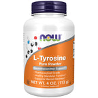 NOW Foods Supplements, L-Tyrosine Powder, Free-Form, Neurotransmitter Support*, Amino Acid, 4-Ounce