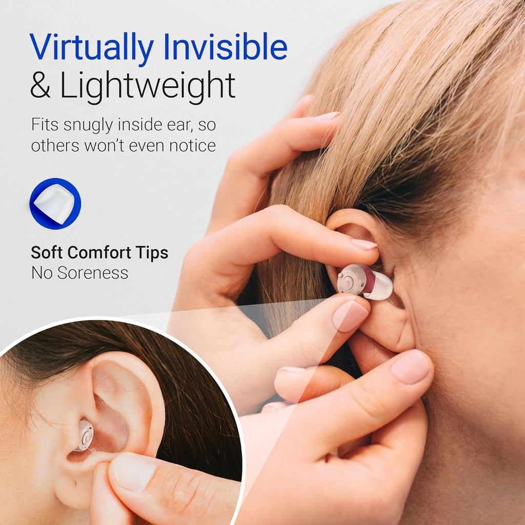 Oricle Standard 2.0 Hearing Aids for Seniors - Oricle Hearing Aids for Adults with Advanced Noise Cancellation - Easy Volume Control with Portable Charging Case