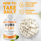 (3 Pack) Burn Peak Capsules, Official Burnpeak Pink Salt Pills with All Natural Ingredients, Advanced BurnPeak Health Supplement with Premium Vitamins for Active Lifestyle Support (180 Capsules)