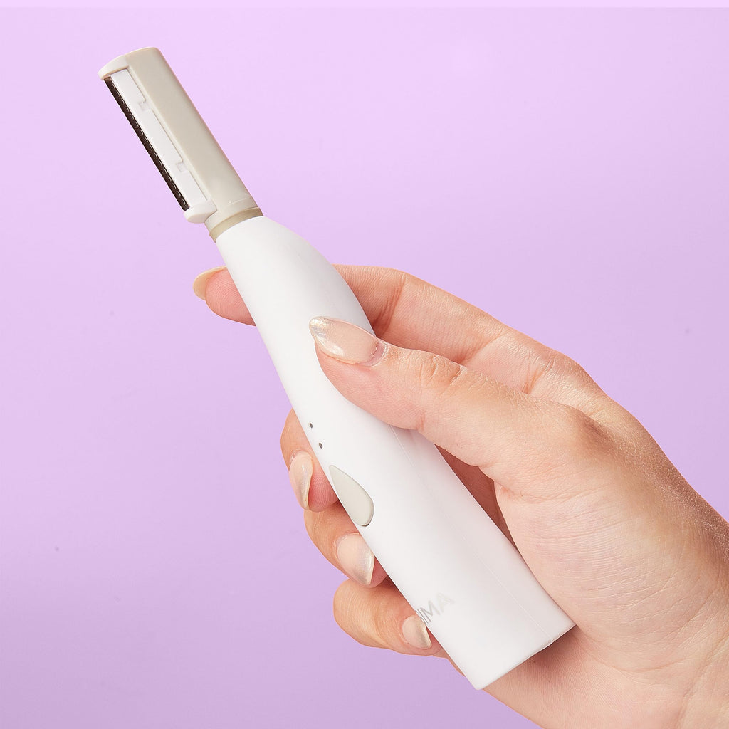 SPA SCIENCES - SIMA Patented Dermaplane Razor for Women Face – Painless 2-in-1 Facial Exfoliation & Peach Fuzz Hair Removal – Anti-Aging – 3 Speeds – Rechargeable – 7 Weeks Treatment