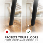 X-Protector 357 Pcs Black Felt Furniture Pads - Huge Quantity of Anti-Scratch, Heavy Duty Floor Protectors for Hardwood, Tile, Laminate - Suitable for Chairs, Tables, Sofa, Bed, Cabinet, Ottoman