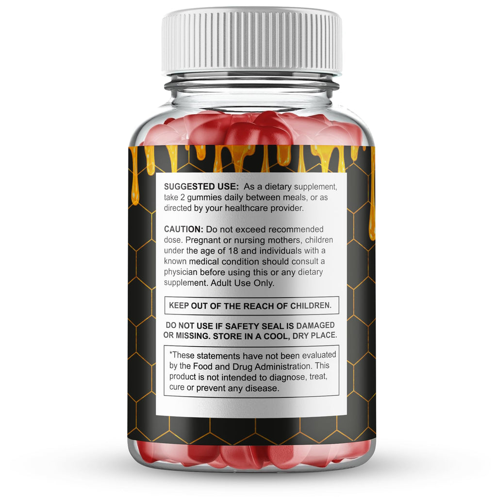 Alpha Honey Gummies, Official AlphaHoney Supplement Gummy - Maximum Strength, All Natural Formula for Energy, Stamina & Performance, Advanced Formula AlphaHoney Health Support Reviews (3 Pack)