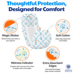 American Kennel Club Male Dog Wrap, Disposable Diapers with Wetness Indicator, Large, 50 Count