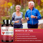 ZEBORA CoQ10-100mg-Softgels with PQQ, BioPerine & Omega-3, High Absorption Coenzyme Q10 Supplement, Powerful-Antioxidant, Support Heart & Energy-Production 120 Servings, Non-GMO