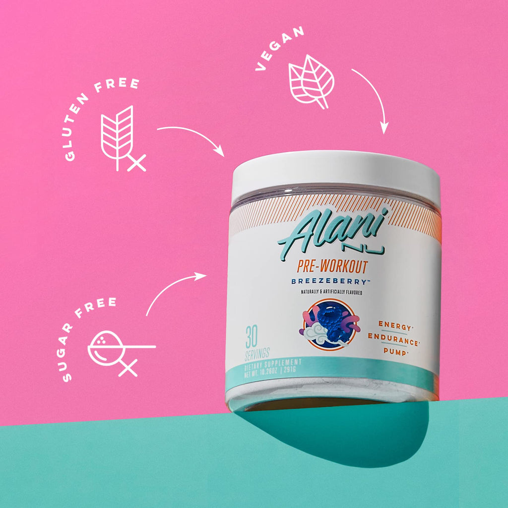 Alani Nu Pre Workout Powder Rainbow Candy, Amino Energy Boost, Endurance Supplement, Sugar Free, 200mg Caffeine, L-Theanine, Beta-Alanine, L-Citrulline, 30 Servings