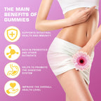 Women’s Probiotic Gummies with Slippery Elm & Prebiotic, Daily Feminine Balance Support, pH Balance for Women, Healthy Flora & Freshness Support, Digestive & Immune Support, Pineapple Flavor, 60 Count