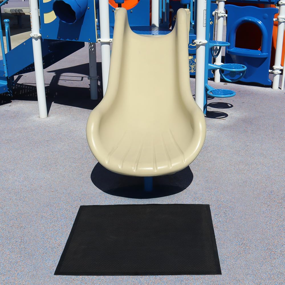 Rubber-Cal Playground Slide Landing Mat - 29" x 32"