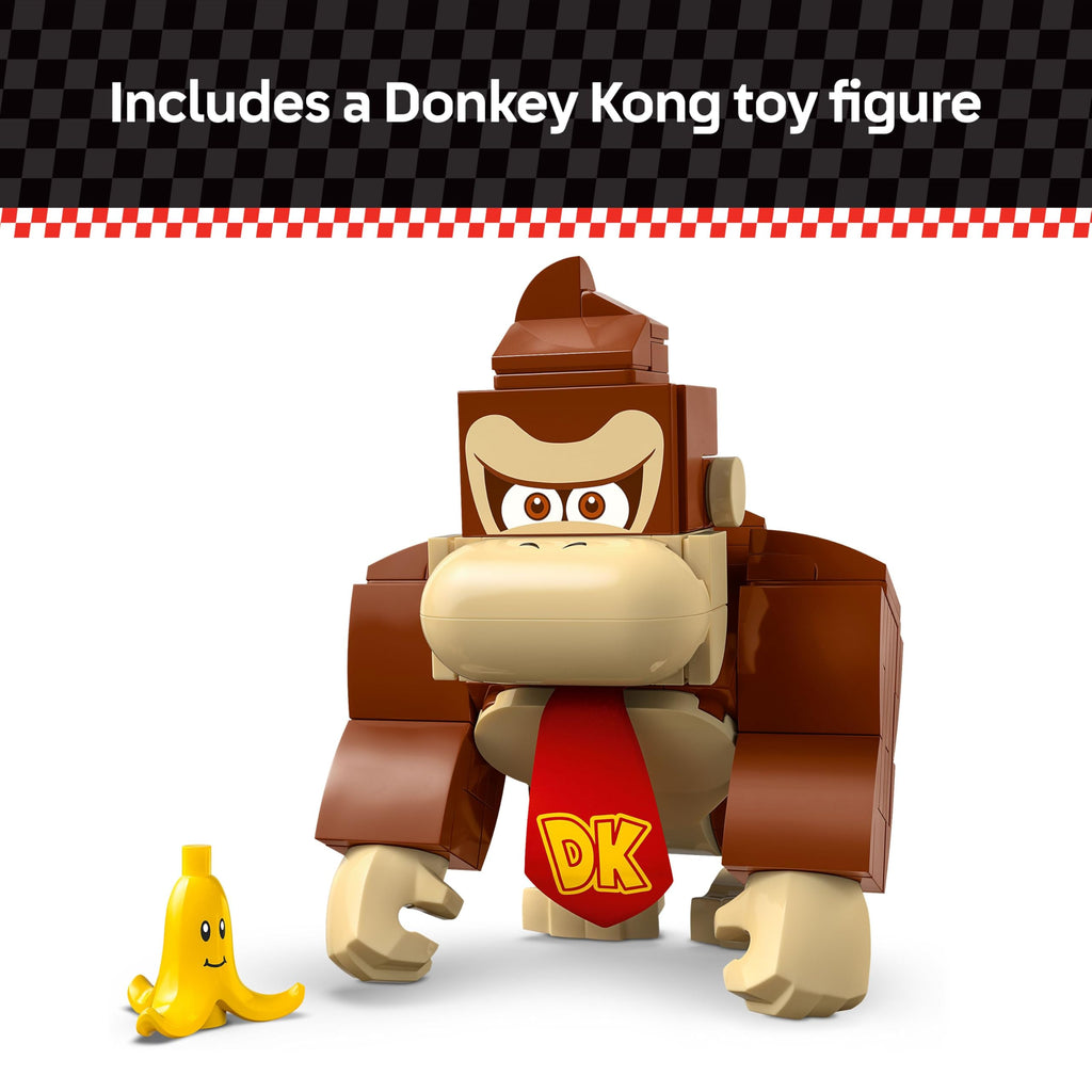LEGO Super Mario: Mario Kart Donkey Kong & DK Jumbo - Collectible Toy Building Set for Kids, Boys and Girls, Ages 8+ - Nintendo Donkey Kong and Mario Kart Toy for Fans - Gift Idea - 72033
