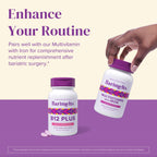 BariMelts Vitamin B12 Plus, 90 Fast-Dissolving Tablets (3-Month Supply), Sugar-Free Bariatric Vitamins for Women, Includes B12, B6, Folate and Biotin, Natural Cherry Flavor