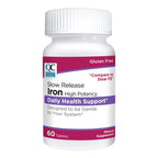 Quality Choice Iron High Potency Slow Release Tablets, 45mg, 60 Tabets Each (Pack of 7)