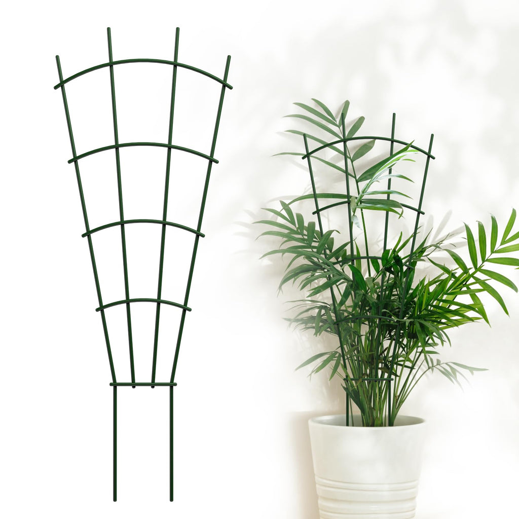 DOLEMODUO 6-Pack Metal Trellis for Potted Plants, 43" Heavy Duty Garden Trellis for Climbing Plants, Rustproof Powder Coated Indoor/Outdoor Trellis for Climbing Vines, Flowers, Houseplants
