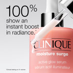 Clinique Moisture Surge Active Glow Serum with Lactic Acid, Hyaluronic Acid + Vitamin C | Hydrating, Lightweight + Oil Free, 1 fl. oz.