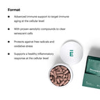 ELYSIUM Format Immune Support Supplement - Vitamin C Supplement, Immunity Support, Immune Defense, Intermittent Senolytic Complex Immune Support for Adults, Complete Immunity Supplement - 60ct