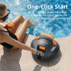 CoasTeering Planet Edge Cordless Pool Vacuum Robot, with 120-Min Runtime, Powerful Dual-Motor, Adjustable Cleaning Paths, Robotic Pool Cleaner for for Above Ground Pool and Flat Pools Up to 850 Sq.ft