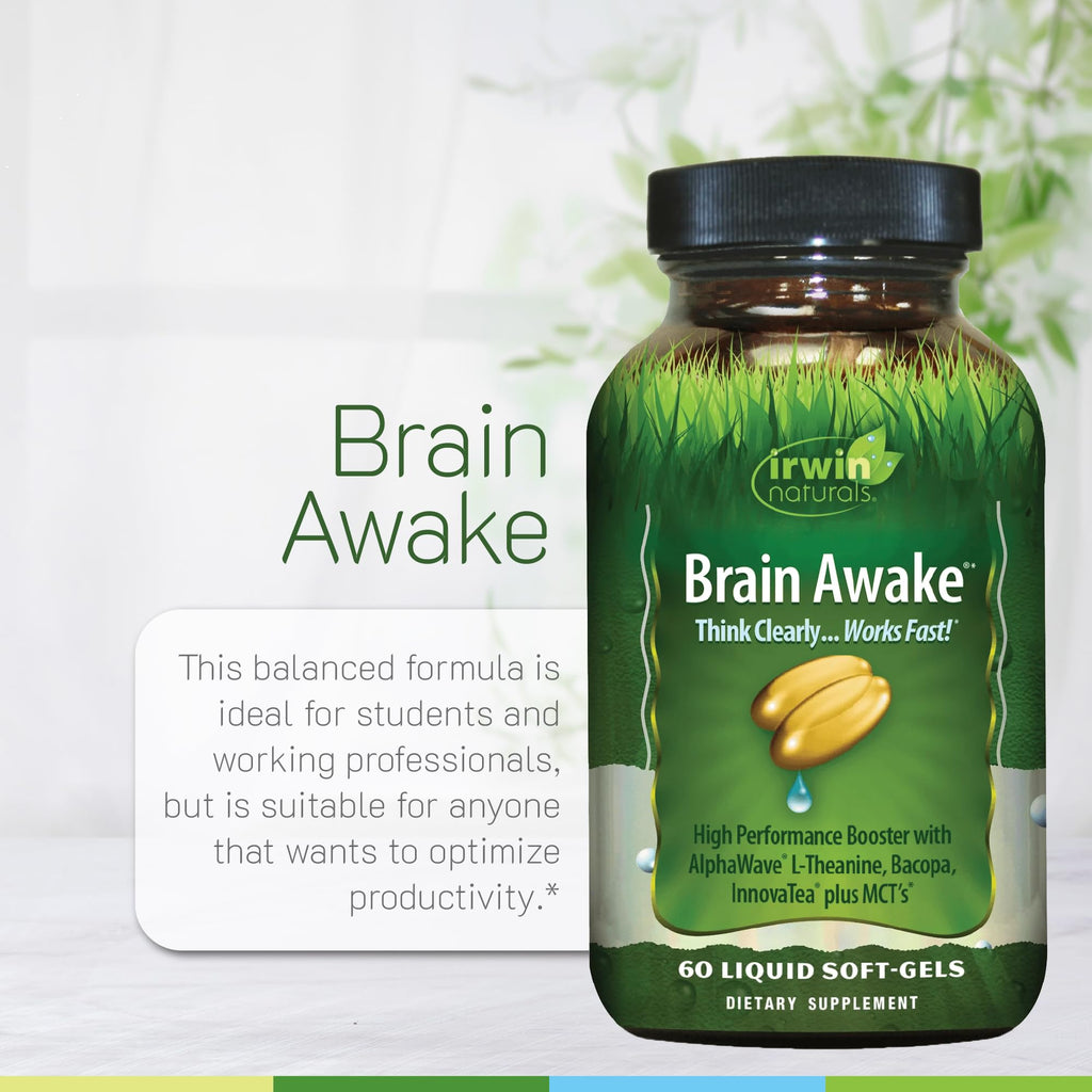 Irwin Naturals Brain Awake Focus & Concentration