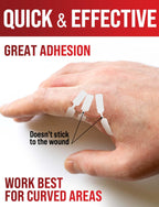 Emergency Wound Closure Strip - Laceration Closure Kit - Stitchless & Easy to Use - Butterfly Bandage