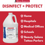 Micro-Scientific Opti-Cide Max Disinfectant Cleaner & Sanitizer, Broad-Spectrum, Kills in 2 Minutes, 1-Gallon Pour Bottle