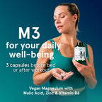 Puori Magnesium Complex Supplement - High Absorption Magnesium Taurinate & Gluconate, Zinc, Vitamin B6 & Malic Acid for Sleep Support, Immune & Bone Health & Muscle Recovery - 120 Vegan Capsules