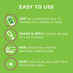 Affresh Cooktop Cleaning Kit, Safe for Glass & Ceramic Cooktops, Includes 5 oz cleaner, 5 pads, 1 scraper (Pack of 2)