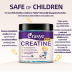 Crasye Creatine Gummies for Kids and Teens with Vitamin B12