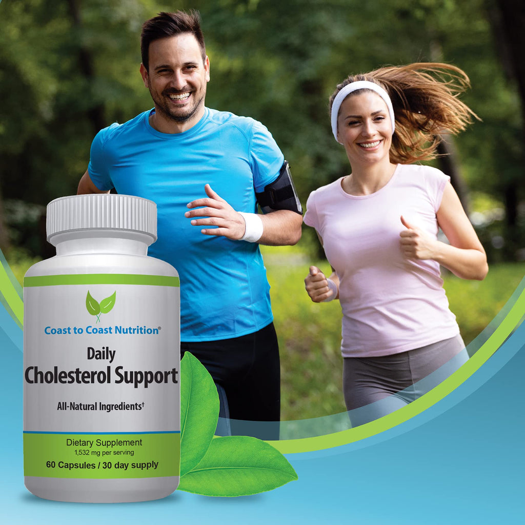 Coast to Coast Nutrition Cholesterol Support Supplement - Support Cardiovascular & Artery Performance, Target Bad LDL Levels & Plaque Calcium Buld-Up - Promote Circulation & Blood Flow - 60 Capsules
