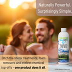 Waters Choice Pure Enzymes for Spas – 4-in-1 Chemical-Free Hot Tub Cleaner & Clarifier – Professional Grade Certified Enzyme Treatment for Crystal Clear, Chemical Light Water, Saving Time & Money.