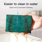 GUEICN Heavy Duty Scour Pads Sponge Dish Scrubber Non-Scratch Green Reusable Household Scrub Pads for Kitchen and Dish Cleaning Tool (20Pcs Sponge+3Pcs Clean Towel)
