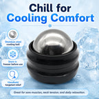 Flyfan Cold Massage Roller Ball, Small Gift for Teens, Men, Women, Boyfriend, Husband, Fitness Lovers, Stocking Stuffers,Handheld Muscle Roller Ball for Neck, Shoulders, Back, Calves & Feet
