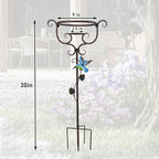 VCUTEKA Gazing Ball Stand, Metal Garden Gazing Globe Stand for 8-10" Balls