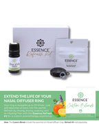 HONÉ Essence Nasal Diffuser Custom Blends Bundle – Essential Oil Silicone Nose Rings for Energy, Immunity, Stress & Allergy Relief – Wearable Aromatherapy for Daily Wellness & Relaxation
