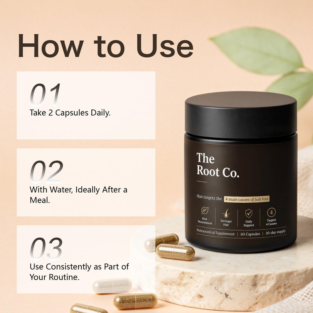 The Root Co Breakthrough Hair Vitamins Supplement with Zinc, Magnesium, Vitamin B3 & B5, Daily Hair Growth Support,Hair Growth Supplements,60 Capsules