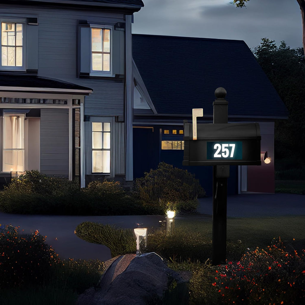Reflective Mailbox Numbers Sticker for Outside 4 Inch, For Mailbox, Windows, Cars, Door, Trucks and Homes, Five Character Custom Address Numbers, Businesses, 3M EGP Outdoor Sign, Made in USA