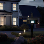 Reflective Mailbox Numbers Sticker for Outside 4 Inch, For Mailbox, Windows, Cars, Door, Trucks and Homes, Five Character Custom Address Numbers, Businesses, 3M EGP Outdoor Sign, Made in USA