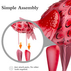 Kukooka 2Pcs Flamingo Garden Statues Metal Pink Flamingos Sculptures for Outdoor Backyard Decor Patio Lawn Porch Yard Decoration (Pink)