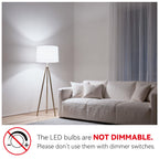 TJOY 8 Pack LED Light Bulbs 60 Watt Equivalent, Daylight White 5000K A19