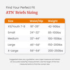 Tranquility Premium ATN Disposable Briefs with Tabs, Overnight Protection Superabsorbent Core for Leak-Free and Full-Fit Comfort, Medium 96ct Case