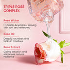 Easyes Rose Elixir Body Wash for Women – Moisturizing Shower Gel with Triple Rose Formula, Hydrating Natural Cleanser, Gentle Foaming, Multi-Oil Nourishment, 2-Pack