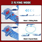 Fuwidvia 3 Pack Airplane Launcher Toys, 13.2 in LED Foam Glider Kids 4-12