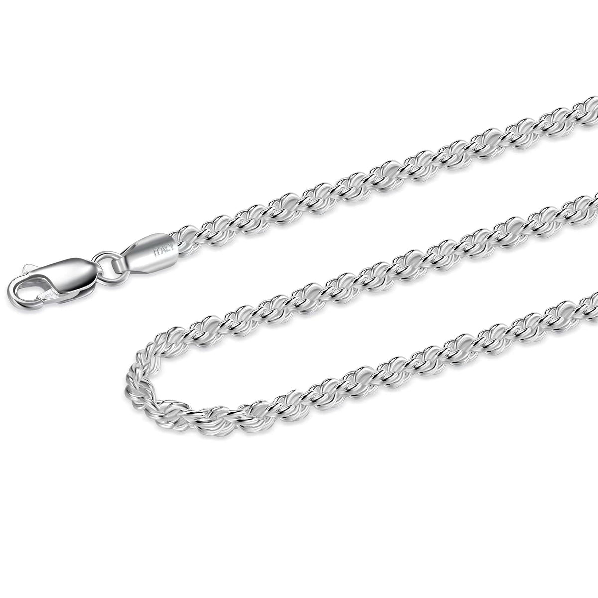 925 Sterling Silver Rope Chain 2.5mm Silver Chain Necklace for Men Women24
